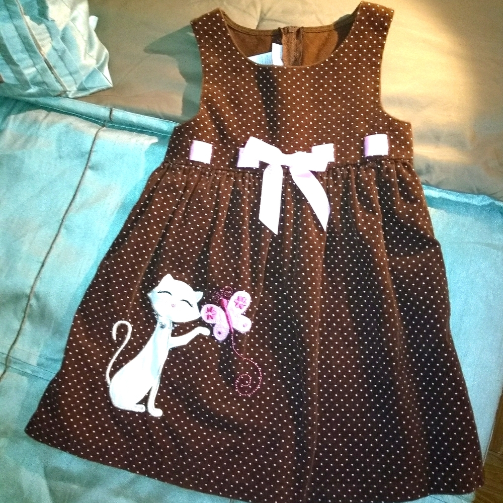 Bonnie Jean Chocolate Brown Dress